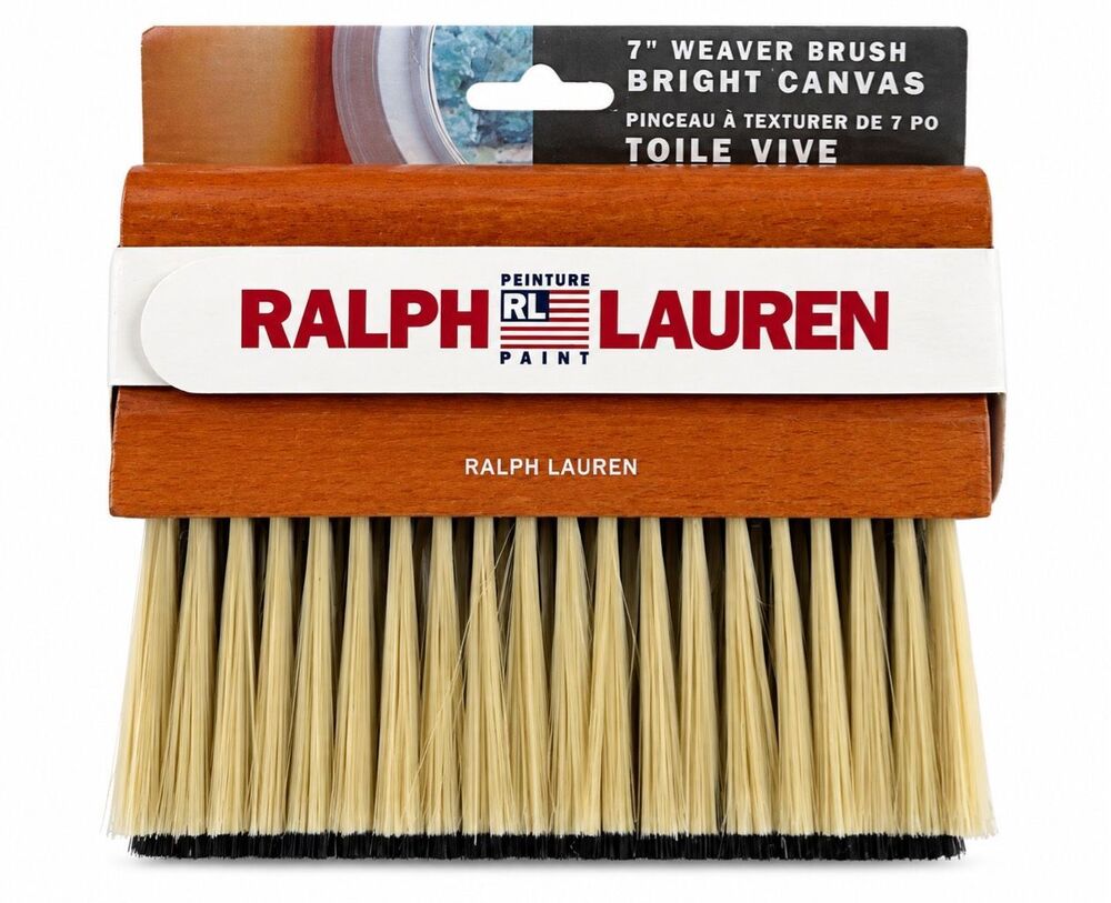 Ralph Lauren 7” Weaver Brush Bright Canvas Faux Finish Paint Tool New